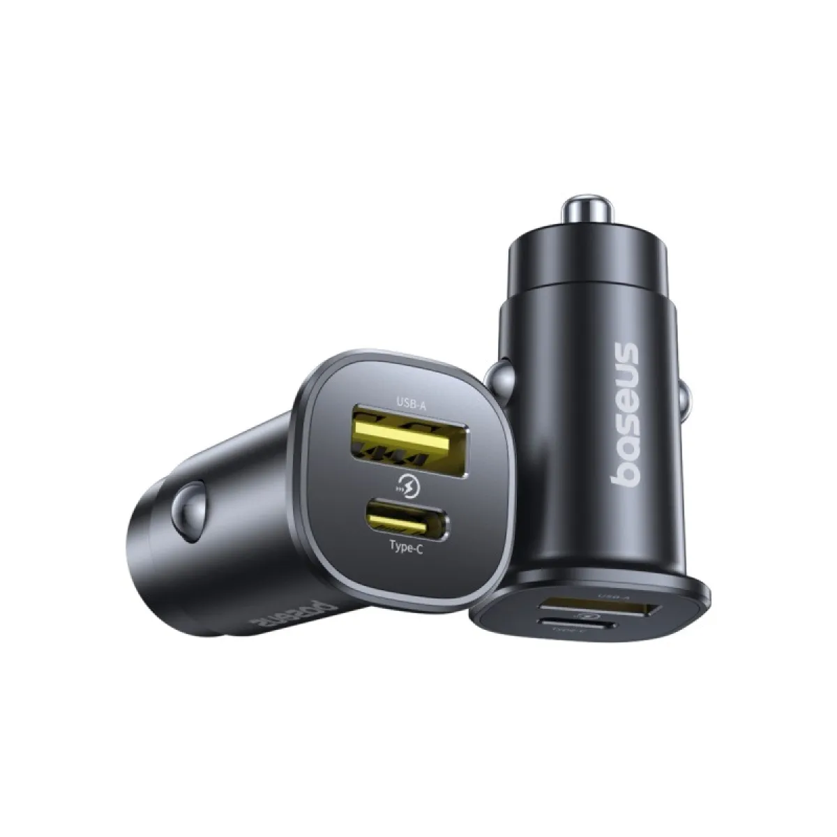 Baseus Car Charger GoTrip Series Dual Output 30W | Type-C PD & USB-A