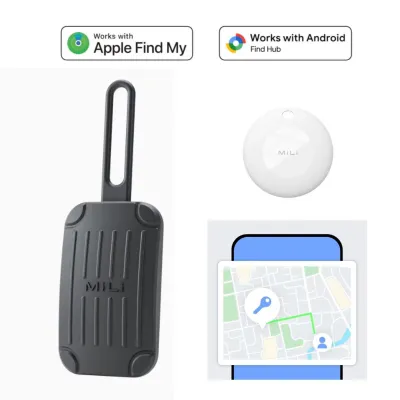 MiLi MiTag DUO Global Positioning Travel Luggage Tag – Supports Apple iOS & Android_img_0