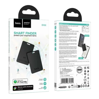 Hoco E102 Nida Dual Card Type Anti-Lost Device- Black_img_1