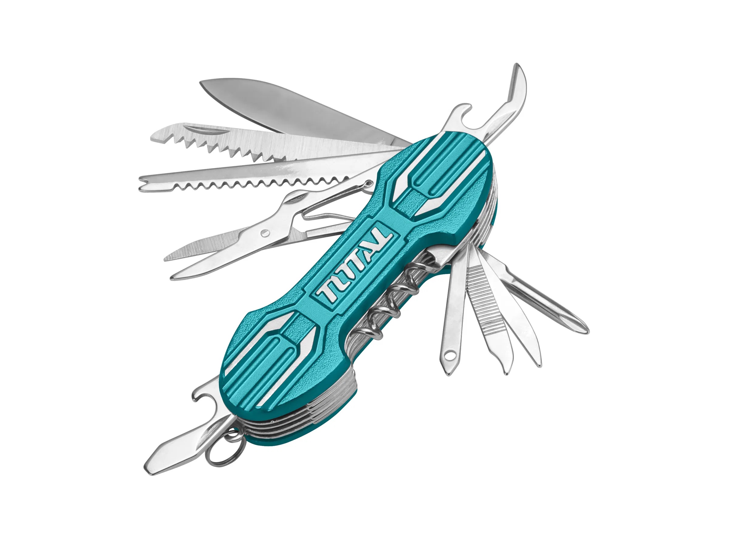 TOTAL THMFK0156 Multi-function Knife | 15-in-1 Folding Tool | Aluminium Body | Compact & Portable | Model: THMFK0156_img_0