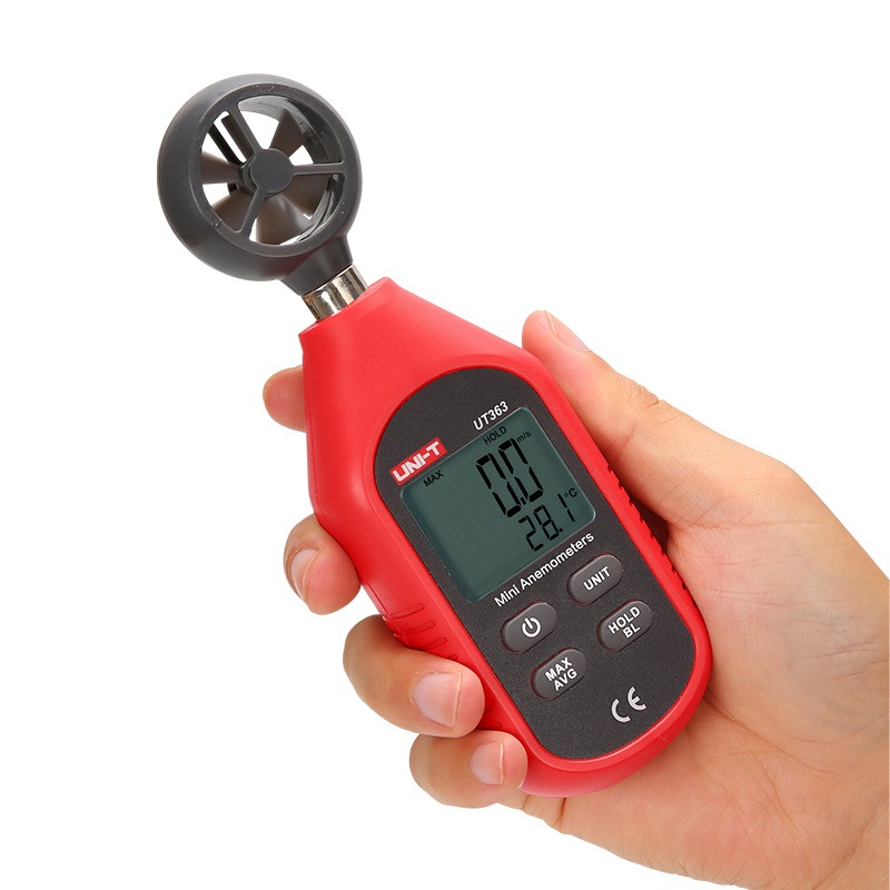 UNI-T UT363 Mini Anemometer | 0-30m/s Wind Speed | -10~50°C Temperature | MAX/AVG | Data Hold | Backlight | Model: UT363_img_1