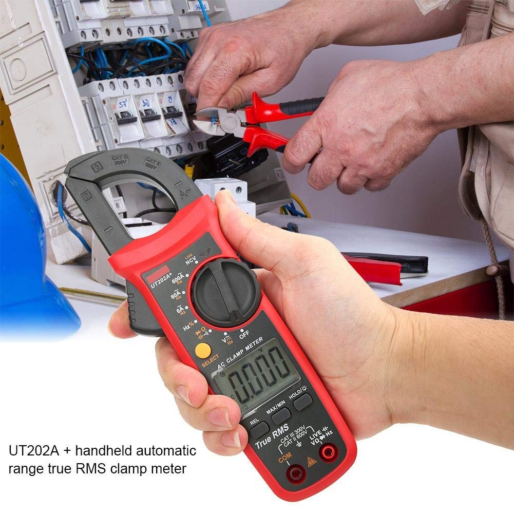 UNI-T UT202A+ Digital Clamp Meter | 600A AC | True RMS | 6000 Counts | 60mF Capacitance | Live Wire Test | NCV | CAT III 300V | Model: UT202A+_img_4