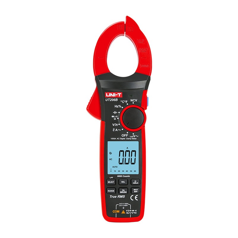 UNI-T UT208B 1000A True RMS Digital Clamp Meter | 1000A AC/DC | 6000 Counts | 42mm Jaw | NCV | Temperature Measurement | CAT III 1000V | Model: UT208B_img_0