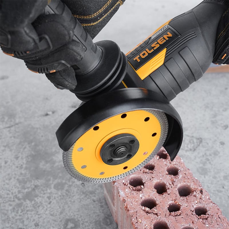 TOLSEN 76756 Ultrathin Diamond Disc (Industrial) | 115×22.2mm (4-1/2″×7/8″) | 1.2×8mm Blade | Ideal for Brick, Plaster, Tile | Max RPM 13,300 | Model: 76756_img_6