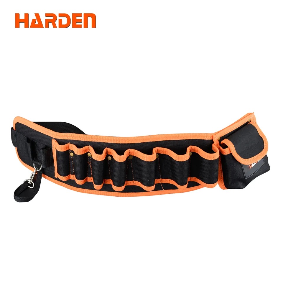HARDEN Waist Tool Bag; Belt Type : 1200 x 125mm; Waterproof Wear-Resistant Networking Electrician Waist Hand Tool Bag for Plumbers 520511