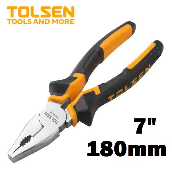 TOLSEN Combination Pliers ( 6" | 7" | 8" ) Heavy Duty TPR Handle Model: 10000 | 10001 | 10002_img_2