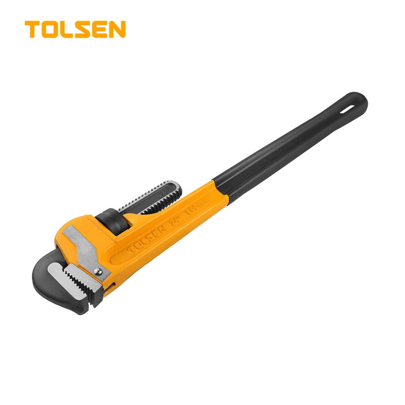 TOLSEN 10069 Pipe Wrench, 12" (300mm), Industrial Series, Dipped Handle, Max Clamping 43mm | Model: 10069