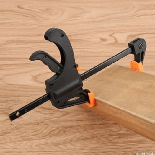 TOLSEN 10204 Quick Ratchet Bar Clamp, 12" (300mm), Hard Plastic Body, Soft Non-Marking Pads | Model: 10204_img_2
