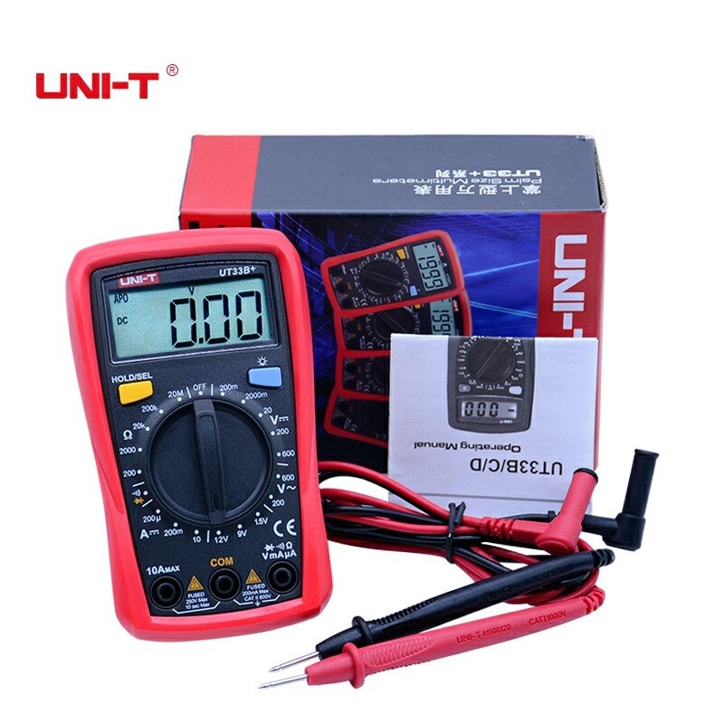 UNI-T UT33B+ Palm Size Multimeter | 2000 Counts | 2m Drop Test | CAT II 600V | Battery Test | Manual Range | Model: UT33B+_img_6