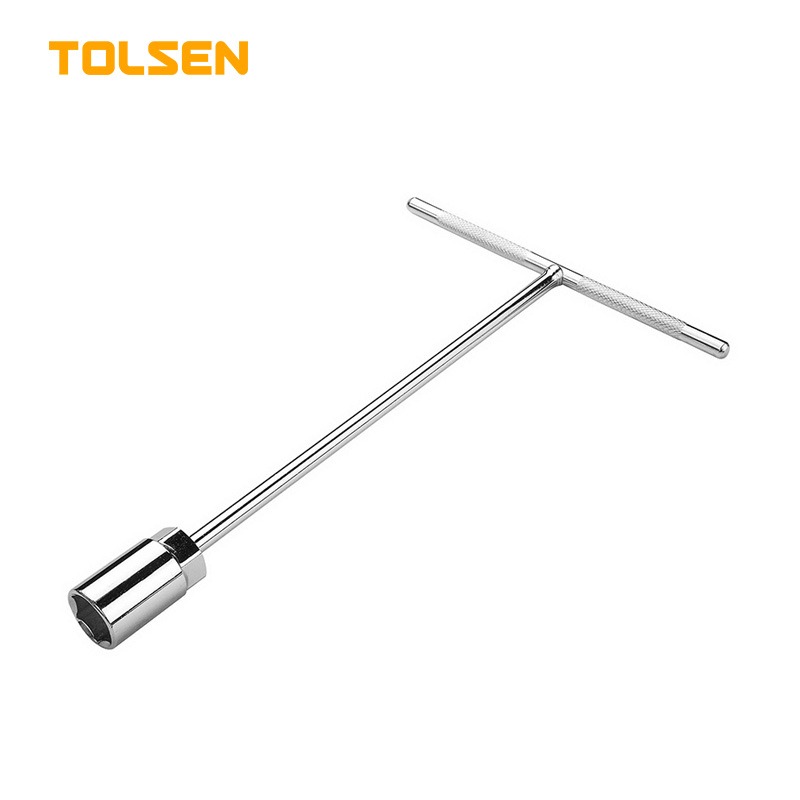 TOLSEN T-Type Wrench, Sizes 8-19mm, Cr-V Steel, Chrome Plated, Satin Finish, T Handle | Models: 15110 | 15111 | 15112 | 15113 | 15114 | 15115 | 15116 | 15117_img_0
