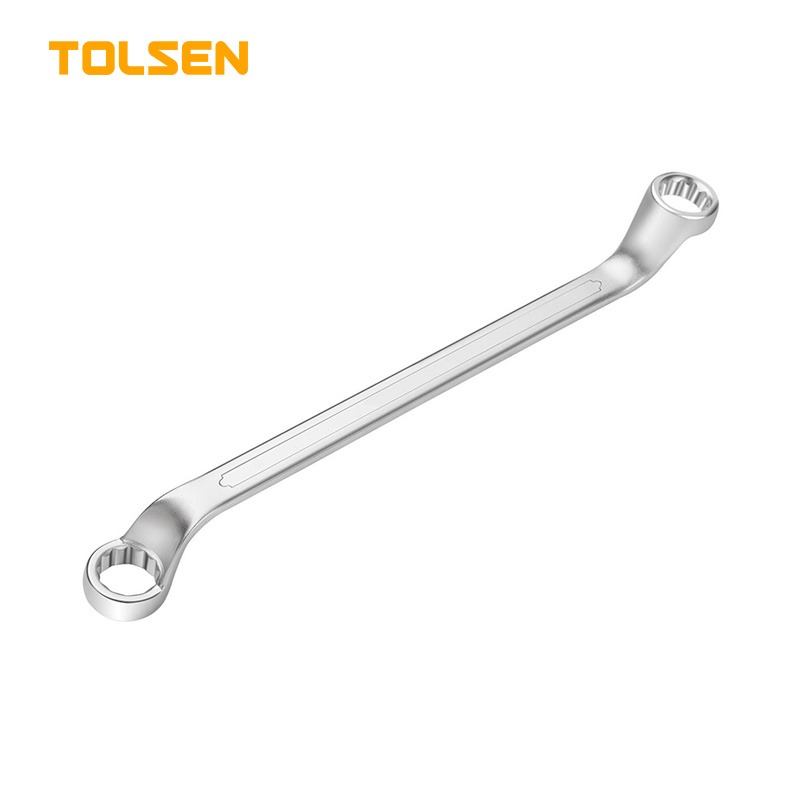 TOLSEN Double Ring Spanner (Metric) | Sizes 6×7 to 30×32mm | Cr-V Steel | Chrome Plated | DIN838 | Satin Finish | Models: 15871 to 15882_img_1