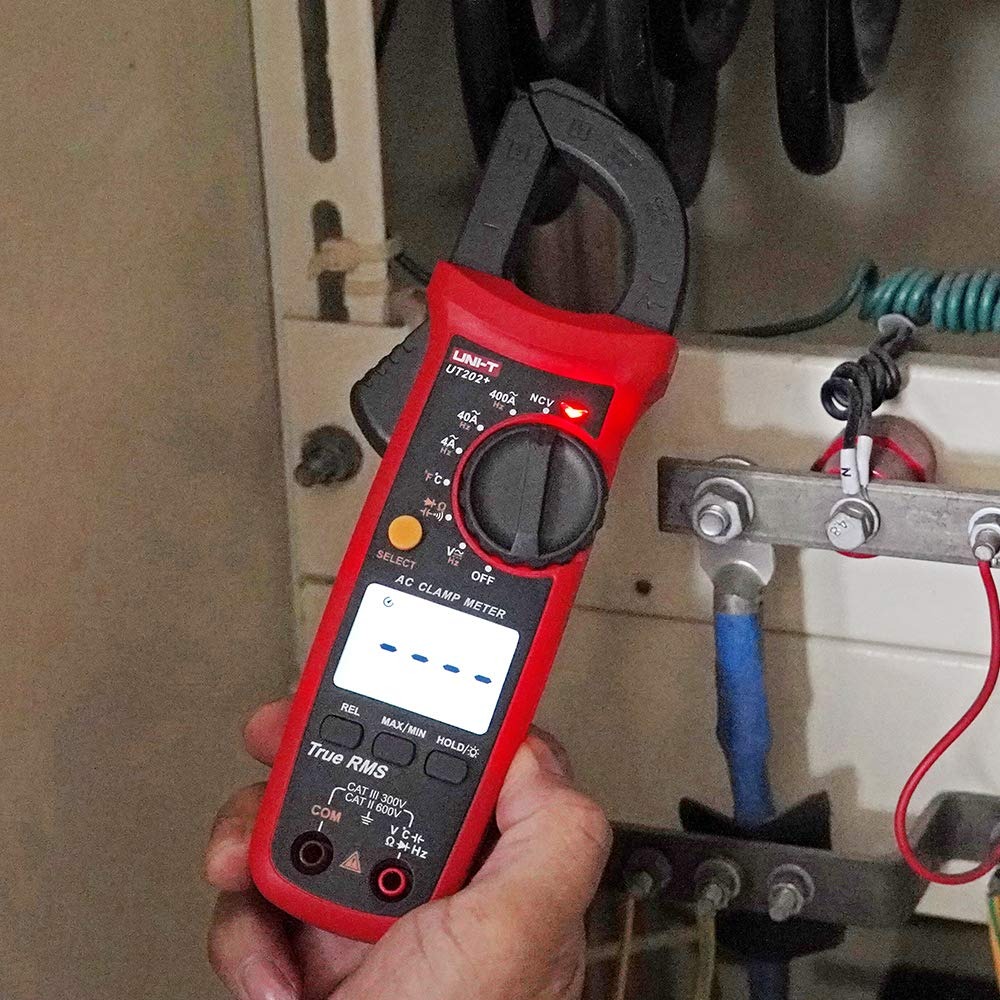 UNI-T UT202+ Digital Clamp Meter | 600A AC | True RMS | 4000 Counts | NCV | Temperature Measurement | CAT III 300V | Model: UT202+_img_4