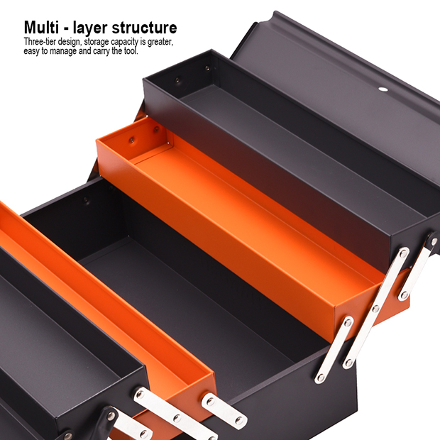 HARDEN 21.5" Metal Tools Box, 5 Draw (530x200x200mm) steel tools box; 520203_img_4