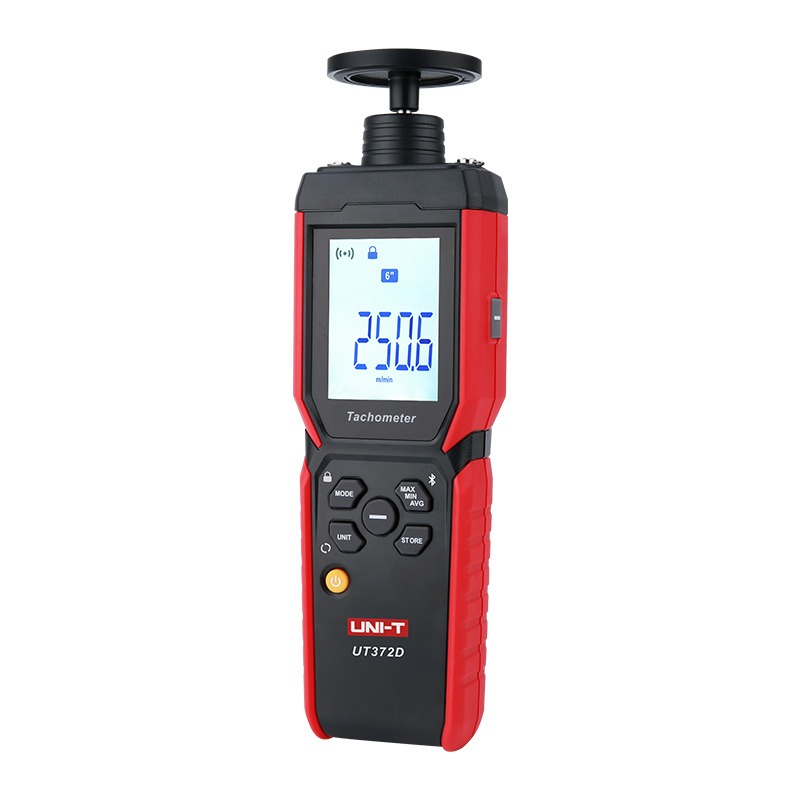 UNI-T UT372D 2-in-1 Tachometer | Contact & Non-Contact | 1-99,999 RPM | Bluetooth App | Data Storage | Rotatable Backlit Display | Model: UT372D_img_1