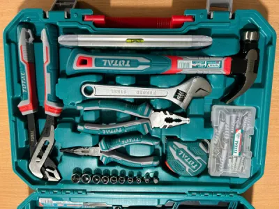 TOTAL THKTHP21686 168 Pcs Hand Tools Set | Comprehensive Home & Workshop Kit | Carrying Case Included | Model: THKTHP21686_img_1