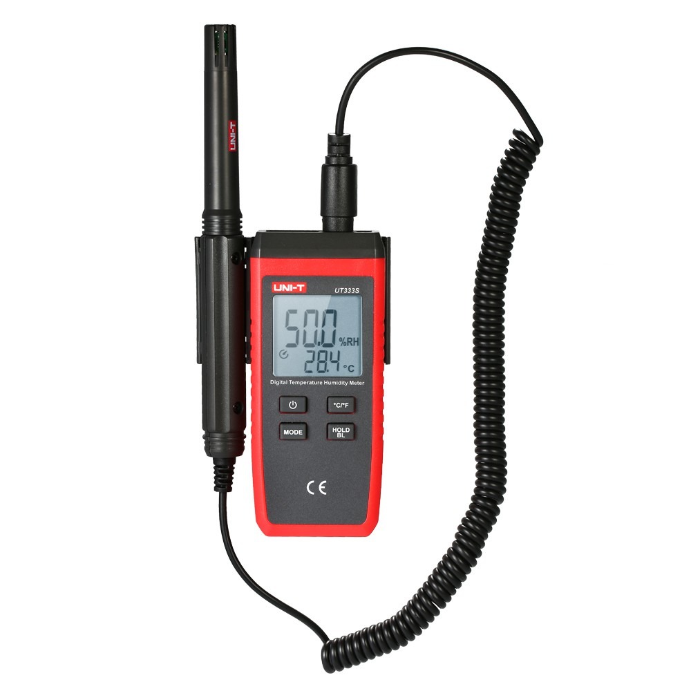 UNI-T UT333S Digital Temperature Humidity Meter | Split Type Design | Extendable Spring Cable | -10~60°C | 0~100%RH | Model: UT333S_img_3