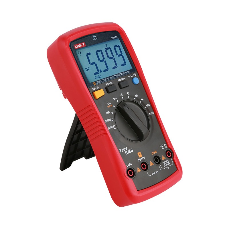 UNI-T UT892 2000V AC/DC High Voltage Digital Multimeter | 6000 Counts True RMS | VFC Mode | NCV & LIVE Test | CAT III 600V | Model: UT892_img_2
