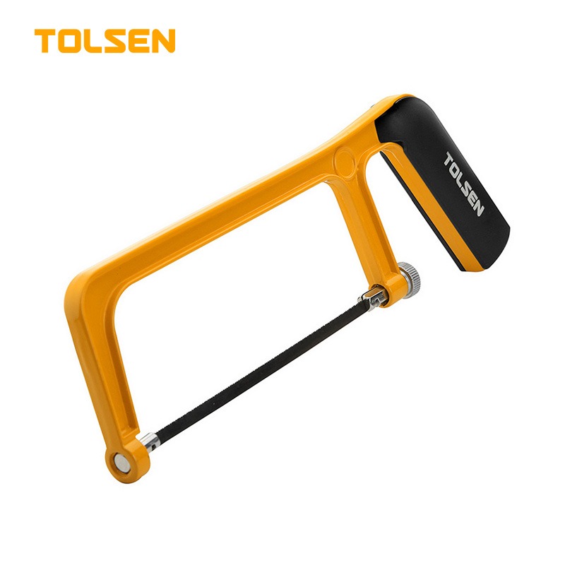 TOLSEN 30051 Mini Hacksaw Frame | 6" (150mm) | Industrial | Plastic Coated Handle | Includes 1 Free Saw Blade | Model: 30051