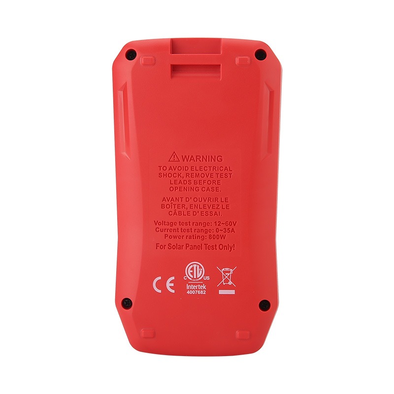 UNI-T UT673PV Solar MPPT Meter | 5-800W Pmax | 12-60V Voc/Vmp | 0-35A Isc/Imp | MC4 Test Lead | CE, cETLus, RoHS | Model: UT673PV_img_3