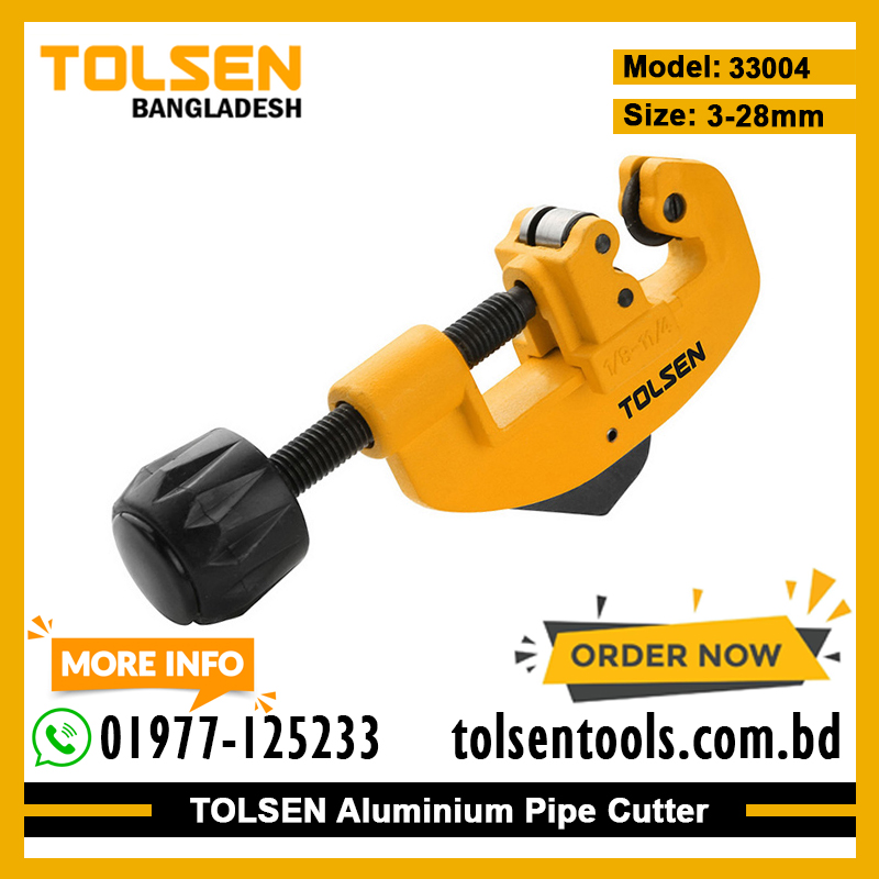 TOLSEN 33004 Pipe Cutter, 3-28mm Capacity, Aluminum Alloy Body | Model: 33004_img_1