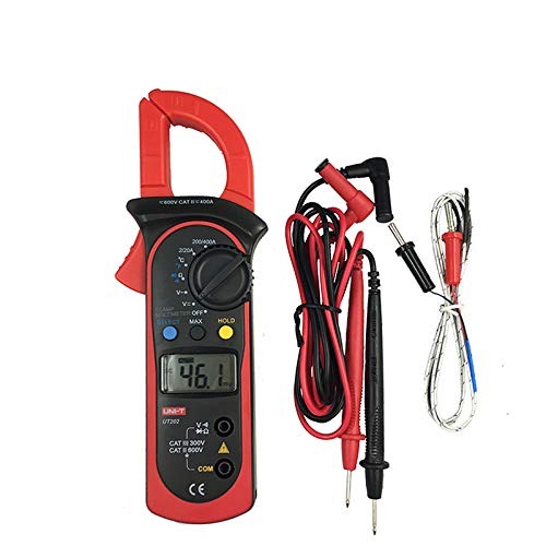 UNI-T UT202+ Digital Clamp Meter | 600A AC | True RMS | 4000 Counts | NCV | Temperature Measurement | CAT III 300V | Model: UT202+_img_1