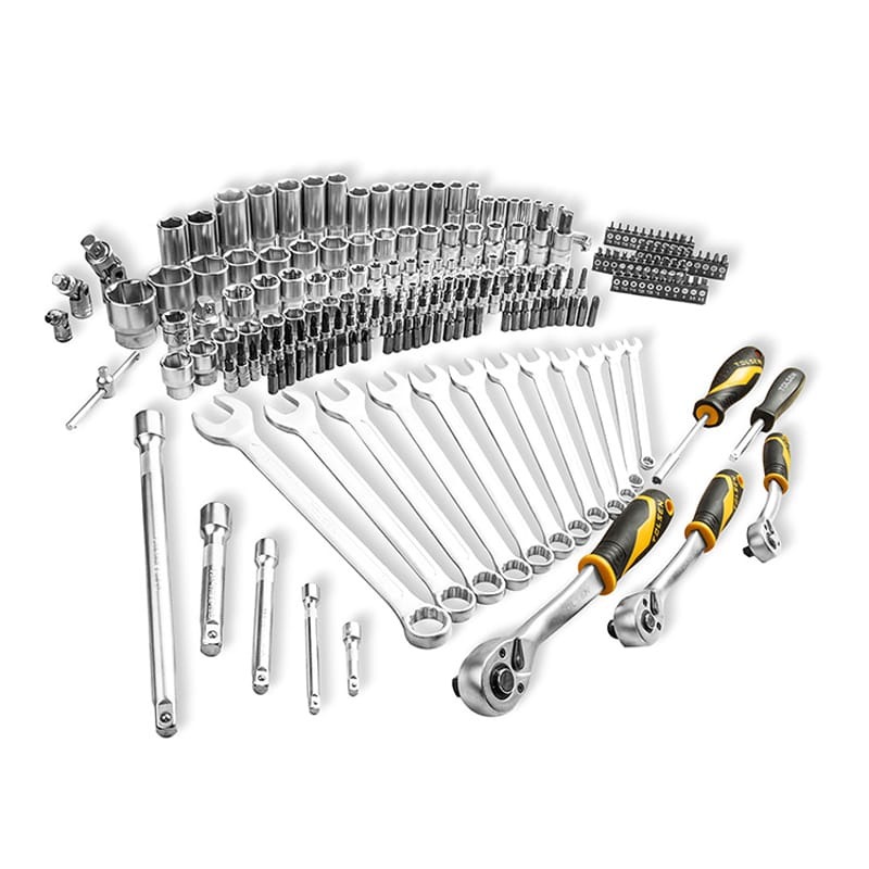 TOLSEN 15147 216PCS Tool Set | 1/4″ + 3/8″ + 1/2″ Drive | 72T Ratchets | Cr-V Sockets & Spanners | S2 Bits | Blow Mould Case | Model: 15147_img_7