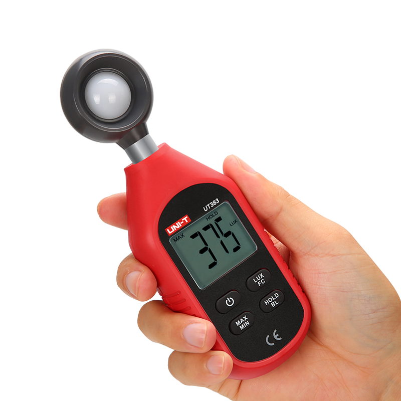 UNI-T UT383 | UT383BT Mini Light Meters, 0-199,900 Lux, 0-18,500 FC, MAX/MIN, Data Hold, Backlight; Model: UT383 | UT383BT_img_4