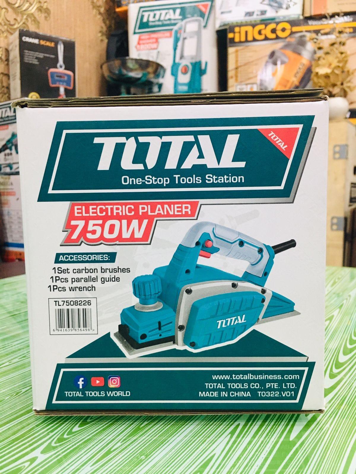 TOTAL TL7508226 Electric Planer | 750W | 82mm Planing Width | 17,000 RPM | Heavy-Duty Aluminium Base | Model: TL7508226_img_1