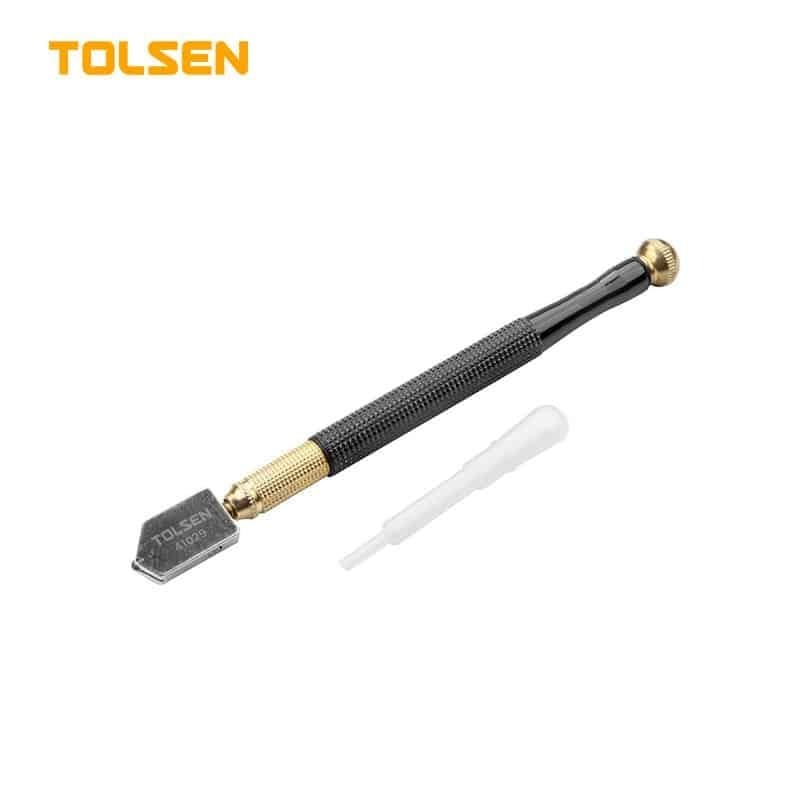 TOLSEN 41029 Heavy Duty Glass Cutter | 175mm | Tungsten Carbide Blade | Auto Oil Feed System | 6000m Cutting Length | Model: 41029