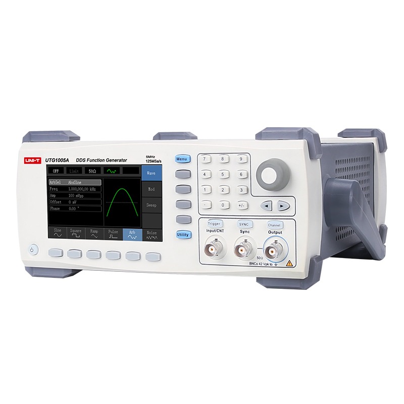 UNI-T UTG1005A Function Generator, Function/Arbitrary Waveform Generator | 5MHz Bandwidth | 125MS/s | 14-bit Resolution | Single Channel | Model: UTG1005A_img_1