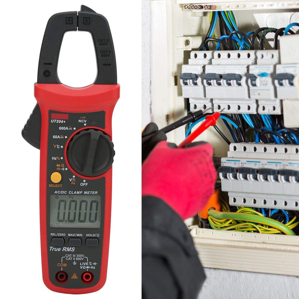 UNI-T UT204+ Digital Clamp Meter | 600A AC/DC | True RMS | 6000 Counts | Capacitance & Temperature | CAT III 300V | Model: UT204+_img_6