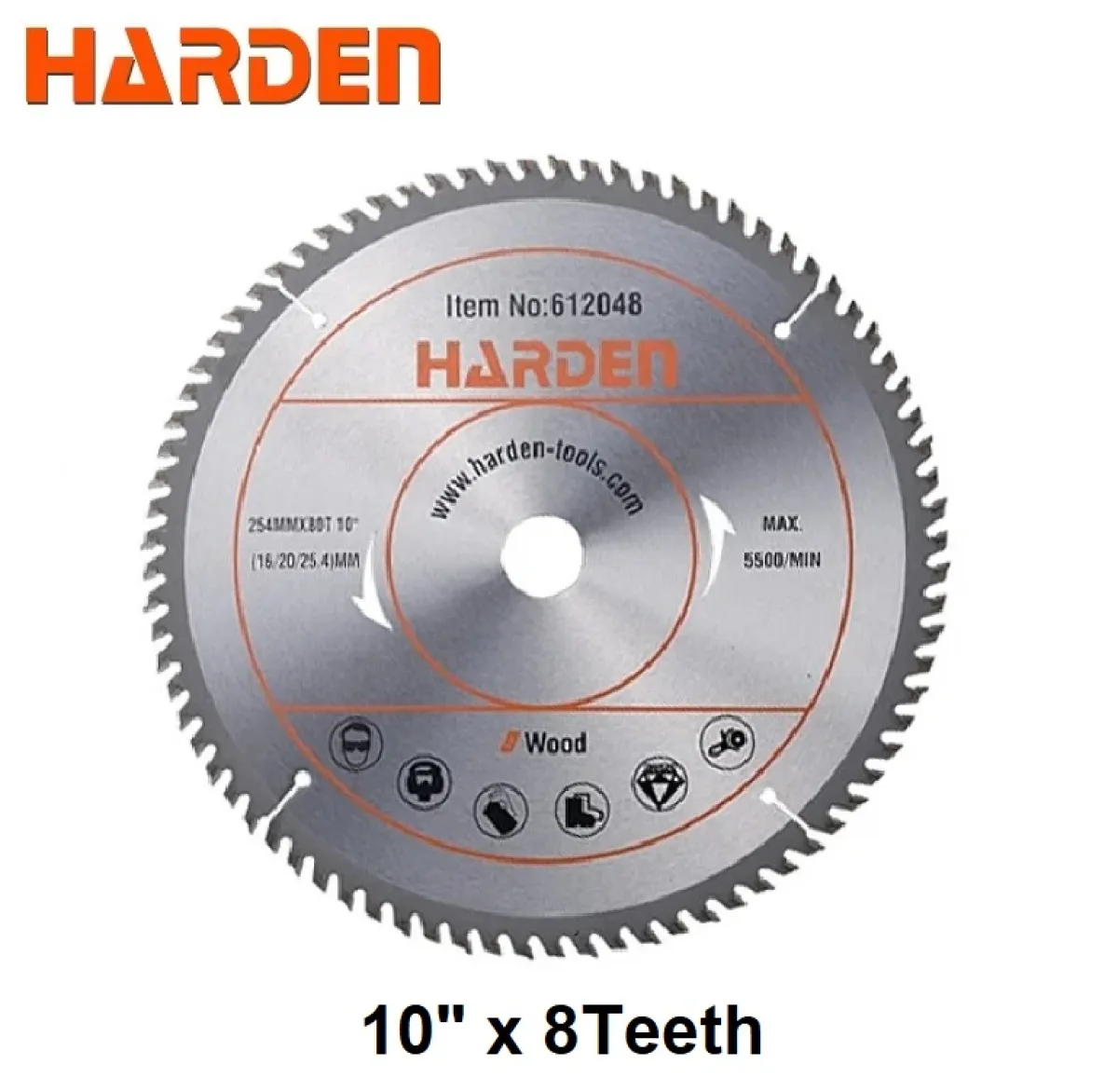 HARDEN Circular Saw Blades for Wood | Multi-Size Options | High-Tooth Count for Clean Cuts; Models: 612004 | 612016 | 612036 | 612048
