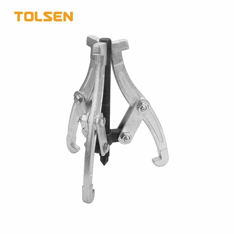 TOLSEN 65012 6" 3-Jaw Gear Puller, Adjustable, Forged Steel, Zinc Plated | Model: 65012