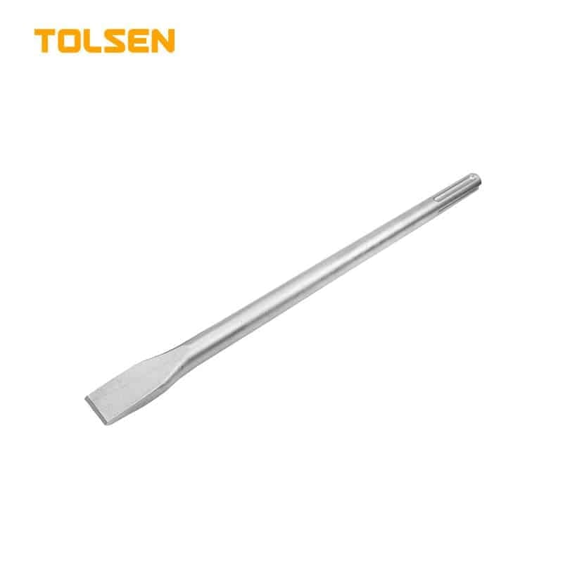 TOLSEN 75457 SDS-MAX Flat Chisel | 18 x 400 x 25mm | Chrome Alloy Steel | Sand Blasting Finish | Model: 75457
