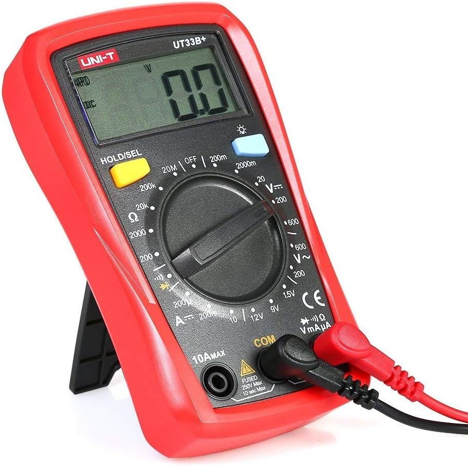 UNI-T UT33B+ Palm Size Multimeter | 2000 Counts | 2m Drop Test | CAT II 600V | Battery Test | Manual Range | Model: UT33B+_img_1