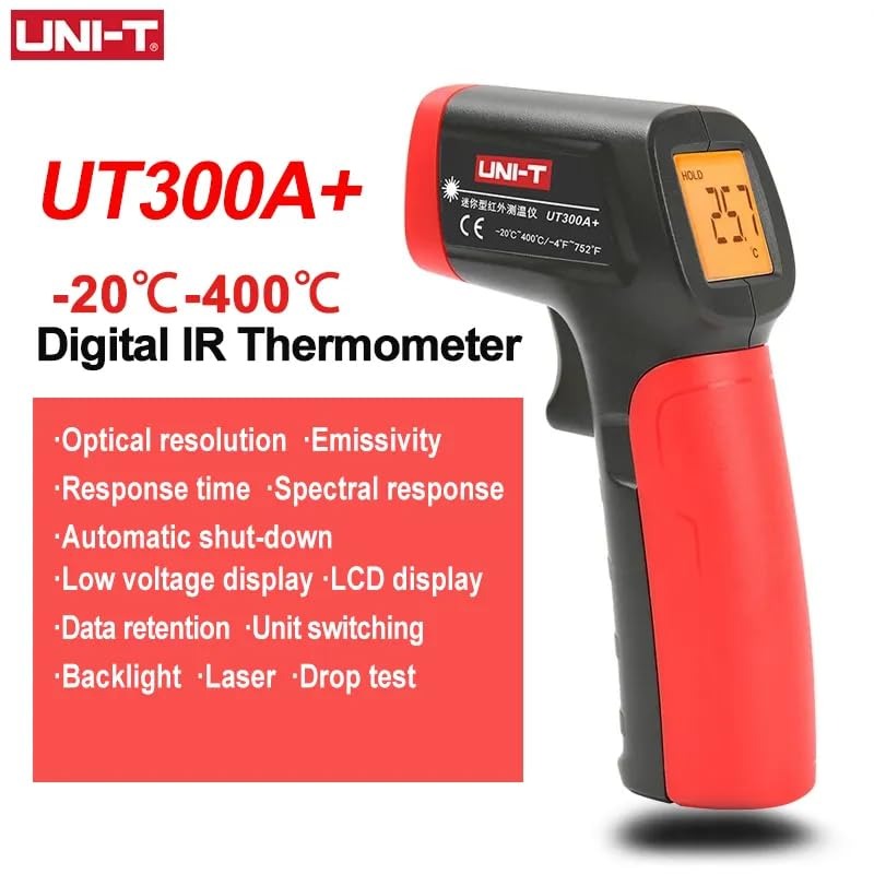 UNI-T UT300A+ Infrared Thermometer | Non-Contact Temperature Measurement | -20°C to 400°C | Model: UT300A+_img_3