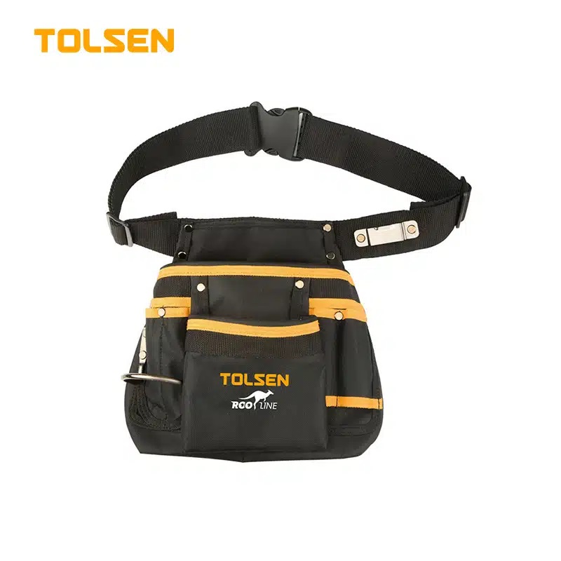 TOLSEN 80120 Tool Pouch, ROO Line, 11 Pockets, Hammer Loop, Tape Clasp, Adjustable Strap, Model: 80120_img_0