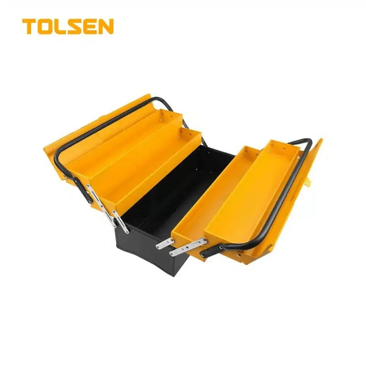 TOLSEN 80212 Steel Tool Box, 17", 3 Layers, Heavy Duty, 495×200×290mm, Industrial | Model: 80212
