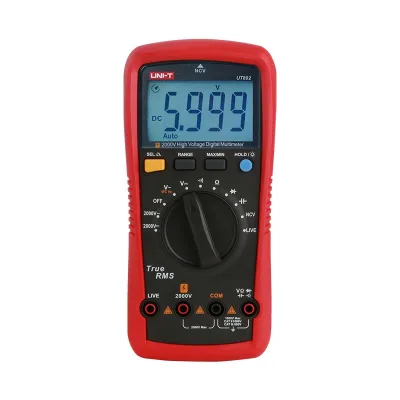 UNI-T UT892 2000V AC/DC High Voltage Digital Multimeter | 6000 Counts True RMS | VFC Mode | NCV & LIVE Test | CAT III 600V | Model: UT892_img_0