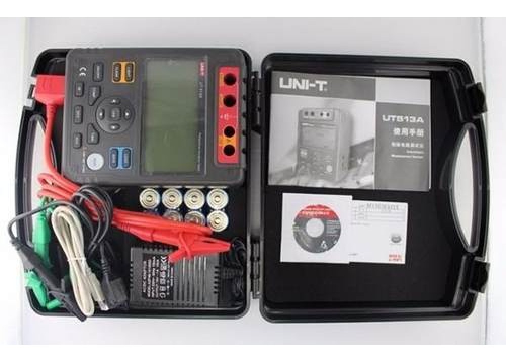 UNI-T UT513A Insulation Resistance Tester | 500V-5000V Test Voltages | PI & DAR Measurement | USB & PC Software | 18-Group Data Storage | 9999 Counts | Model: UT513A_img_1