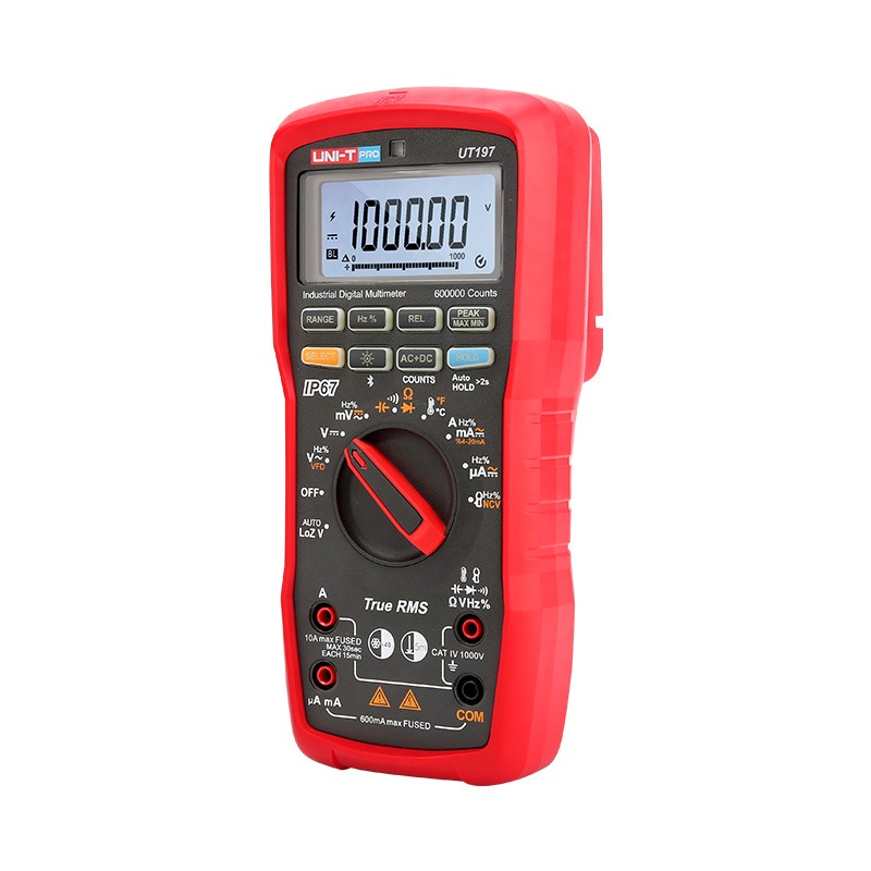 UNI-T UT197 Industrial High – Precision True RMS Handheld Digital Multimeter, AC/DC: 1000V, Bluetooth, IP67, 5m Drop Proof, Capacitance | Model: UT197_img_1