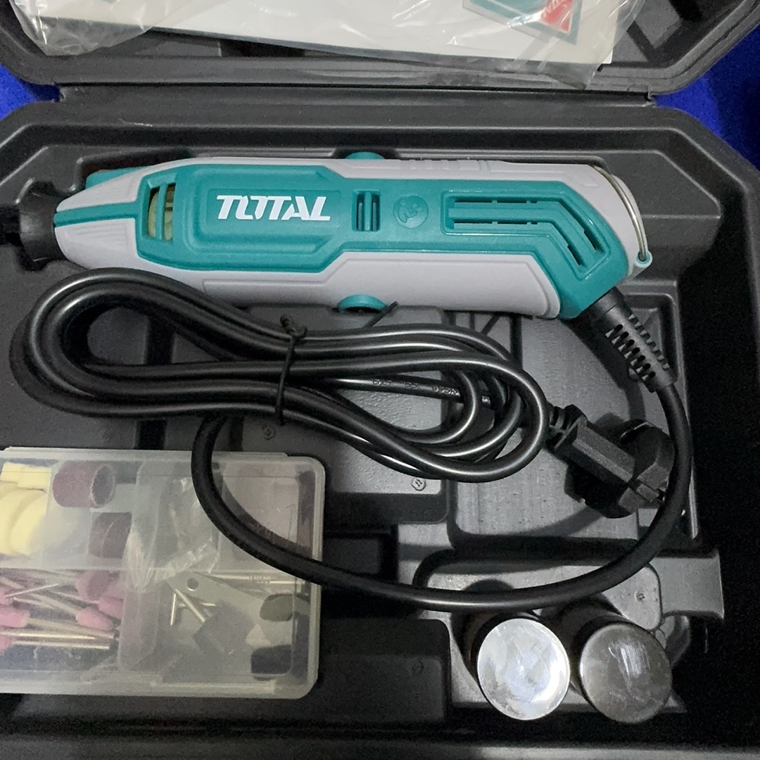 TOTAL TG513326 Mini Grinder, 130W, Variable Speed (10,000-35,000 RPM) | 109 Accessories | Flexible Shaft | Carrying Case | Model: TG513326_img_3