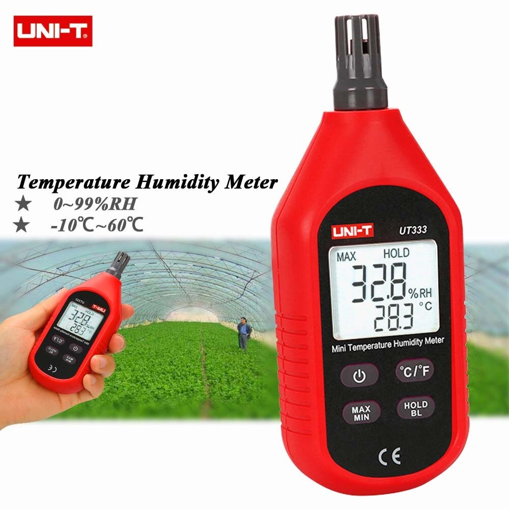 UNI-T UT333 Mini Temperature Humidity Meter | -10~60°C | 0~100%RH | MAX/MIN | Backlight | Auto Power Off | Model: UT333_img_2