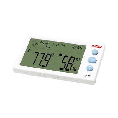 UNI-T A13T Temperature Humidity Meter | Large Display | Alarm Clock | Comfort Rating | Indoor/Outdoor Use | Model: A13T_img_5