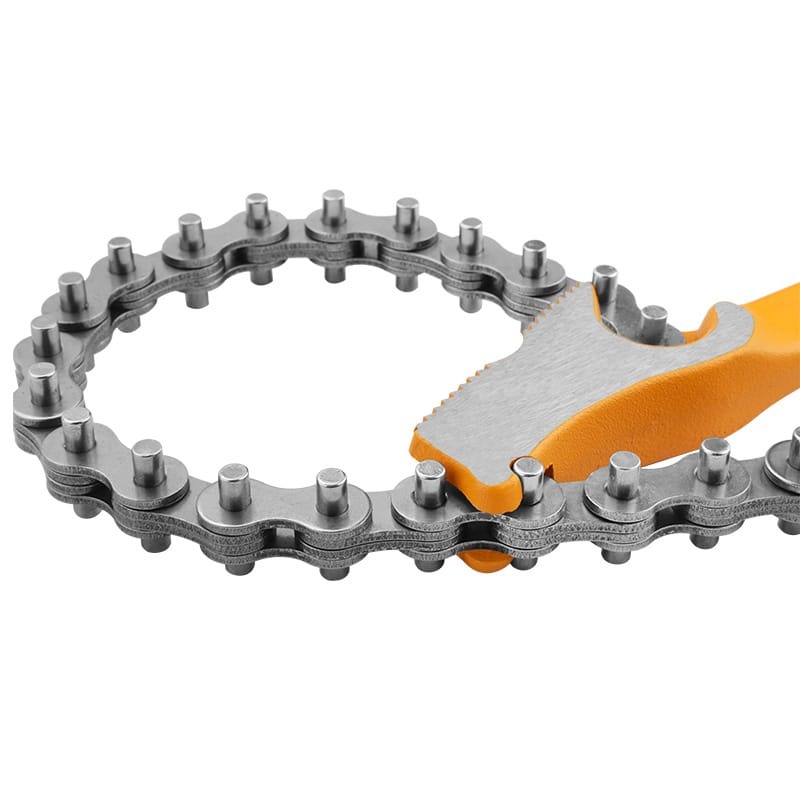 TOLSEN 10261 12″ Chain Wrench | 300mm Handle | 400mm Chain | 110mm Clamping Diameter | #45 Carbon Steel | Model: 10261_img_2