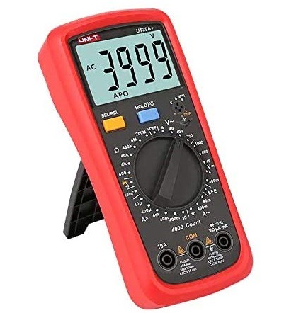 UNI-T UT39A+ Digital Multimeter | 4000 Counts | CAT III 600V | Overvoltage & Overcurrent Alarm | NCV Detection | Transistor Test | Model: UT39A+_img_2