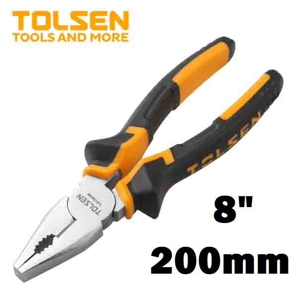 TOLSEN Combination Pliers ( 6" | 7" | 8" ) Heavy Duty TPR Handle Model: 10000 | 10001 | 10002_img_3
