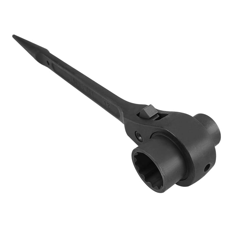 TOLSEN 15297 Scaffold Wrench, 19x24mm, Special Tool Steel, CrV 12-Point Socket, Black Finish | Model: 15297_img_2