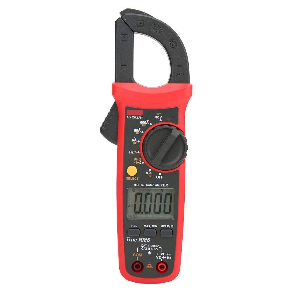 UNI-T UT202A+ Digital Clamp Meter | 600A AC | True RMS | 6000 Counts | 60mF Capacitance | Live Wire Test | NCV | CAT III 300V | Model: UT202A+_img_0