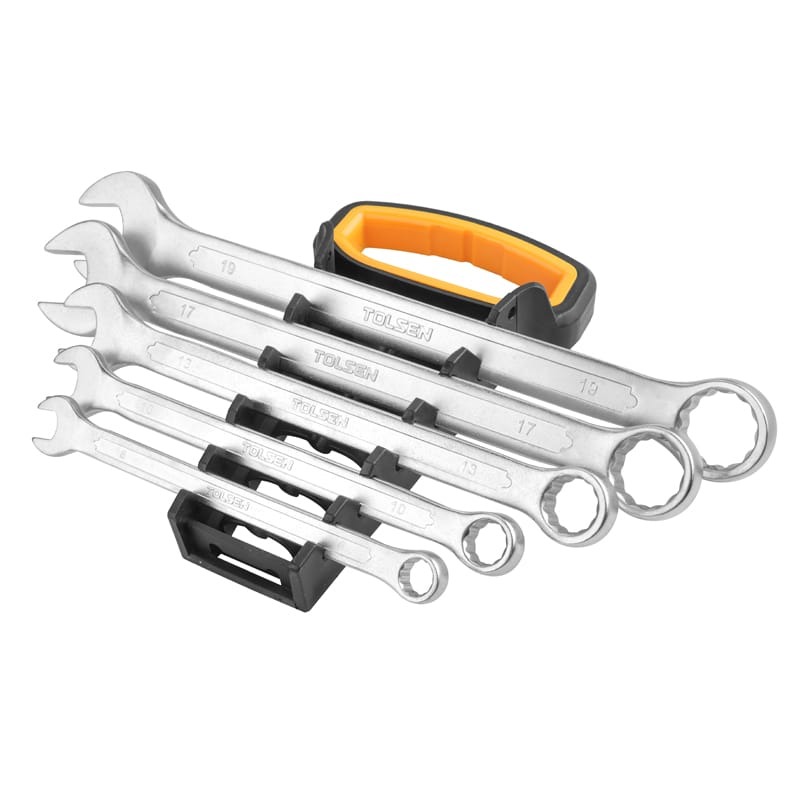 TOLSEN 15886 5Pcs Combination Spanner Set, Sizes 8,10,13,17,19mm, Chrome Plated, Matt Finish | DIN3113 |  | Model: 15886_img_2